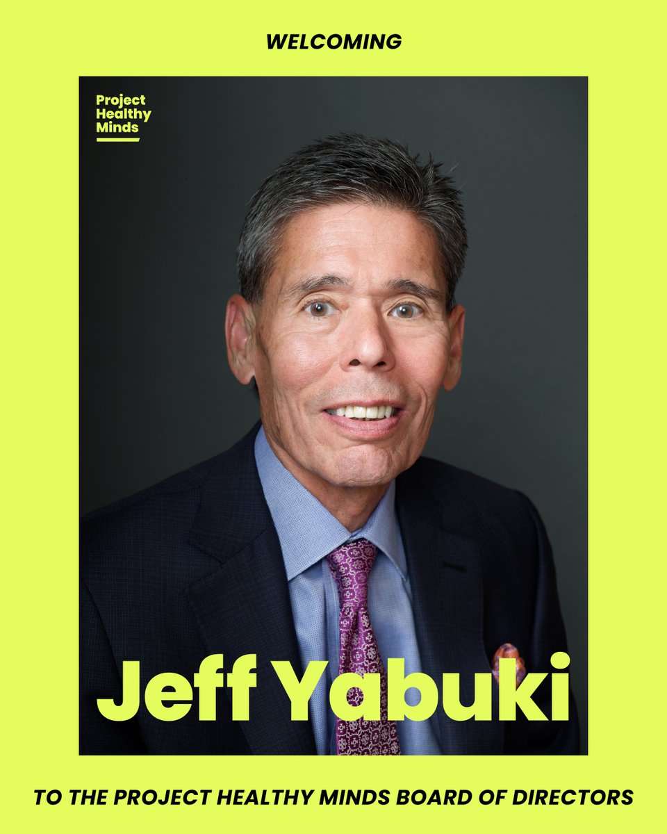 ProjHealthyMind's tweet photo. We’re thrilled to share that fintech pioneer and devoted mental health advocate @jeffyabuki has joined Project Healthy Minds' Board of Directors 👏 https://t.co/0ocsol29IX