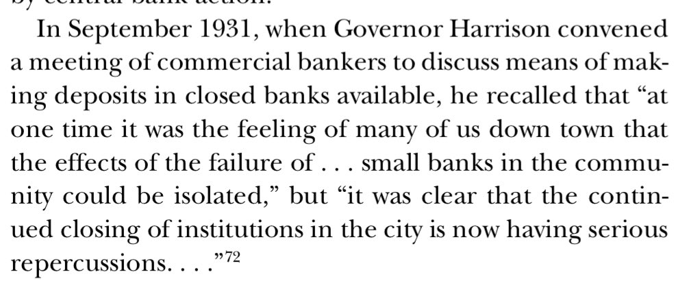 DavidKohn_16's tweet photo. Friedman&amp;Schwartz on why Fed let banks fail during the Great Depression. 

And Bernanke’s quote at Friedman’s 90 birthday: “you’re right, we did it. We’re very sorry. But thanks to you, we won’t do it again” https://t.co/53CmTSVDBg