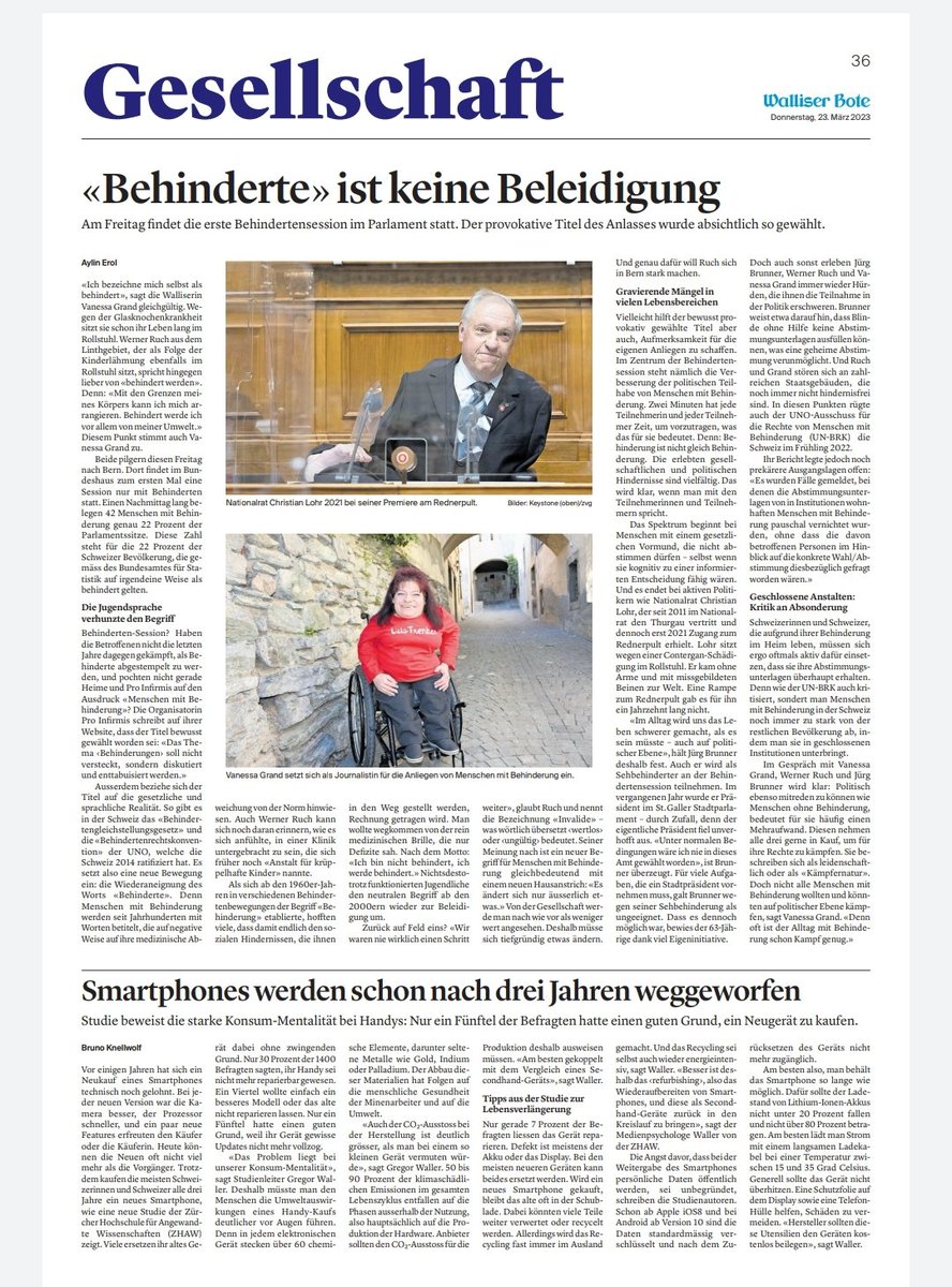 Morgen schreibt die Schweiz Geschichte.... und zwar in eine positive Richtung