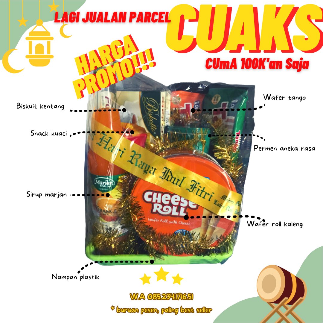 #pasarminggumalang 
<a href="/infomalang/">Info Malang</a> 
paket Hampers/parcel Lebaran 1444h
start harga dari 100rb an saja
lokasi sukun,malkot
monggo di PO dulu maturnuwun😇