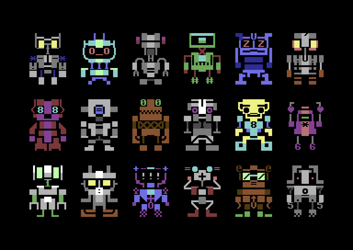 #MarchofRobots 23

#PETSCII #C64 #Commodore64 #pixelart #textmode