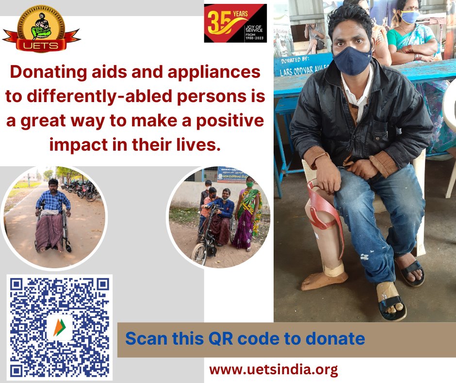 uetsindia on Twitter "Donate Aids and Appliances to the Needy . Donate