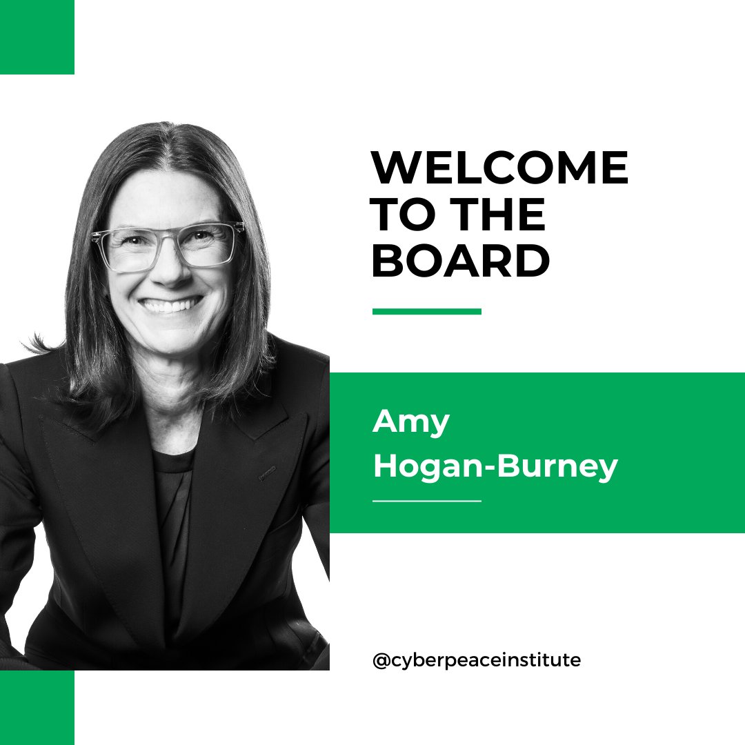 CyberpeaceInst's tweet image. We are pleased and honoured to welcome Amy Hogan-Burney (@CyberAmyHB) as Executive Board Member of the CyberPeace Institute.
 
Learn more:  cyberpeaceinstitute.org/executive-boar… 
#cyberpeace #microsoft