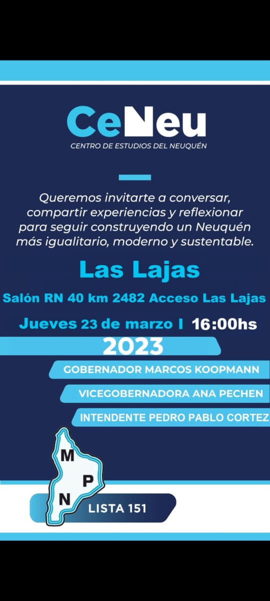 CCeneu's tweet photo. 🫂 la invitación es a compartir 🤗
Escuchar experiencias y pensarnos en un entorno cada vez más inclusivo #Hoy #LasLajas desde las 16hs ⌛️Los y las esperamos 💪✍️ para diseñar juntos las propuestas de @marcoskoopm y @AnaPechenOk
#Gracias @NQN_LAB 🔵 https://t.co/hnXPVJXEgk
