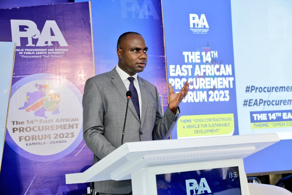 mofpedU's tweet photo. @henrymusasizi1 said some of these challenges are being addressed by embracing digitalization,Govt commitment to Zero tolerance to corruption  &amp; fast tracking EAC integration among other measures.
#EAProcurementForum2023 https://t.co/Kh1GNeiGWs