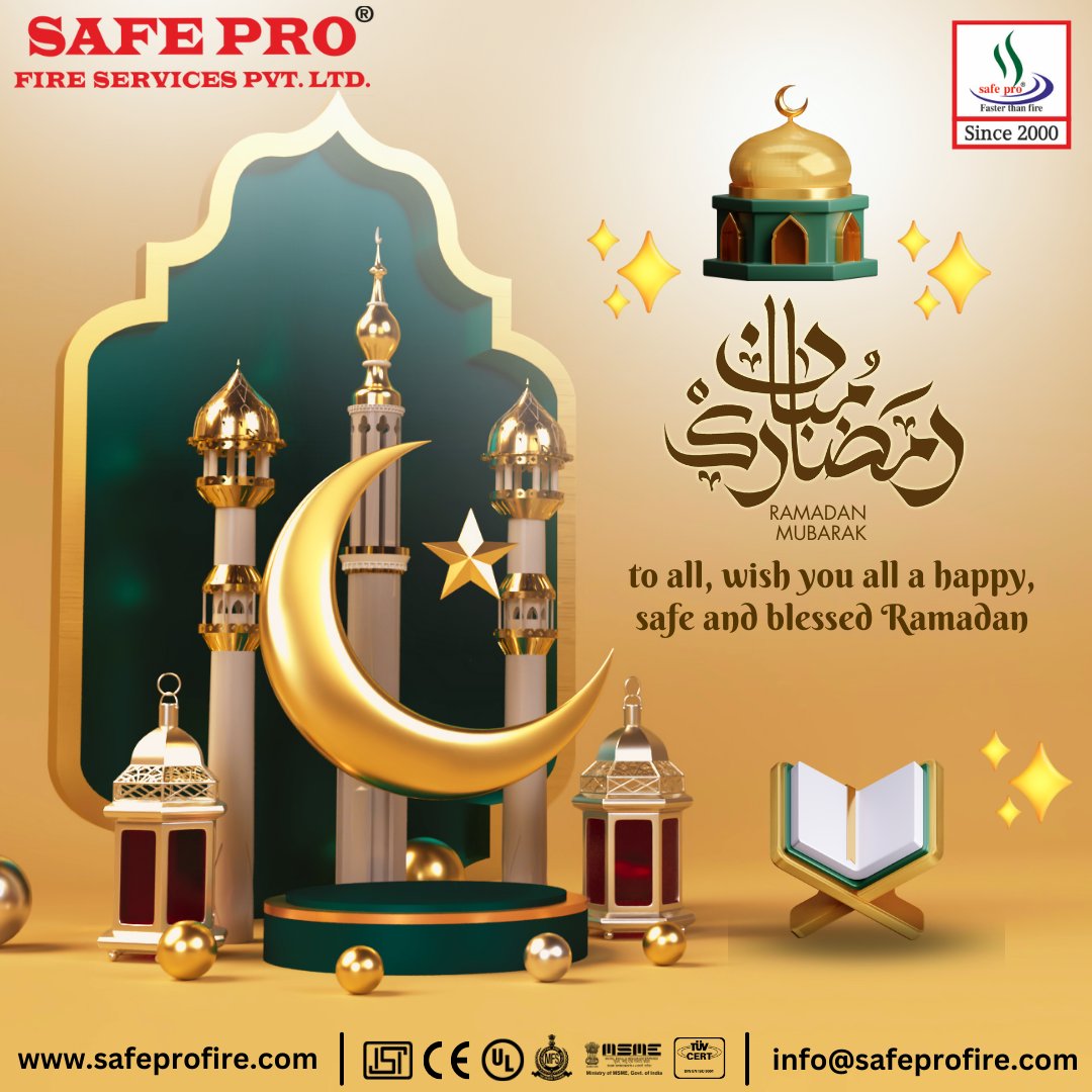 safeprofireOff's tweet photo. "Ramadan Kareem! May the blessings of Ramadan fill your life with happiness, peace, and prosperity."
#Ramadan #blessings #RamadanKareem #RamadanMubarak #suhoor #fasting #prayer #iftar #Islamic #spirituality #faith #SafetyAwareness #firerescue #safety #safepro #FireExtinguisher https://t.co/AO8rK8a5Yk