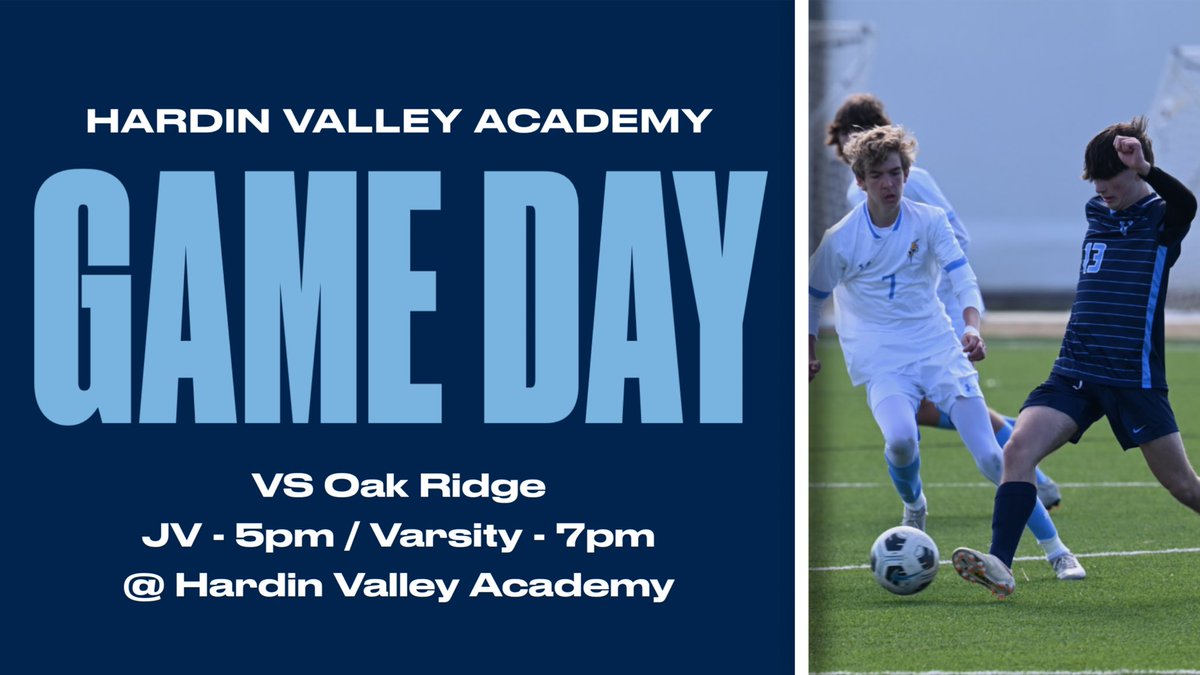 HVA_boyssoccer's tweet photo. 📢 It’s Game Day!!  💙

Come out and support our boys tonight as they take on Oak Ridge! ⚽️

#boyssoccer 
#GoHawks

@HVAAthletics @HVAhawks
@HVAPrincipal @HVAStudentSect @CatsOak @prepXtra @5StarPreps https://t.co/hk9DheWJSX