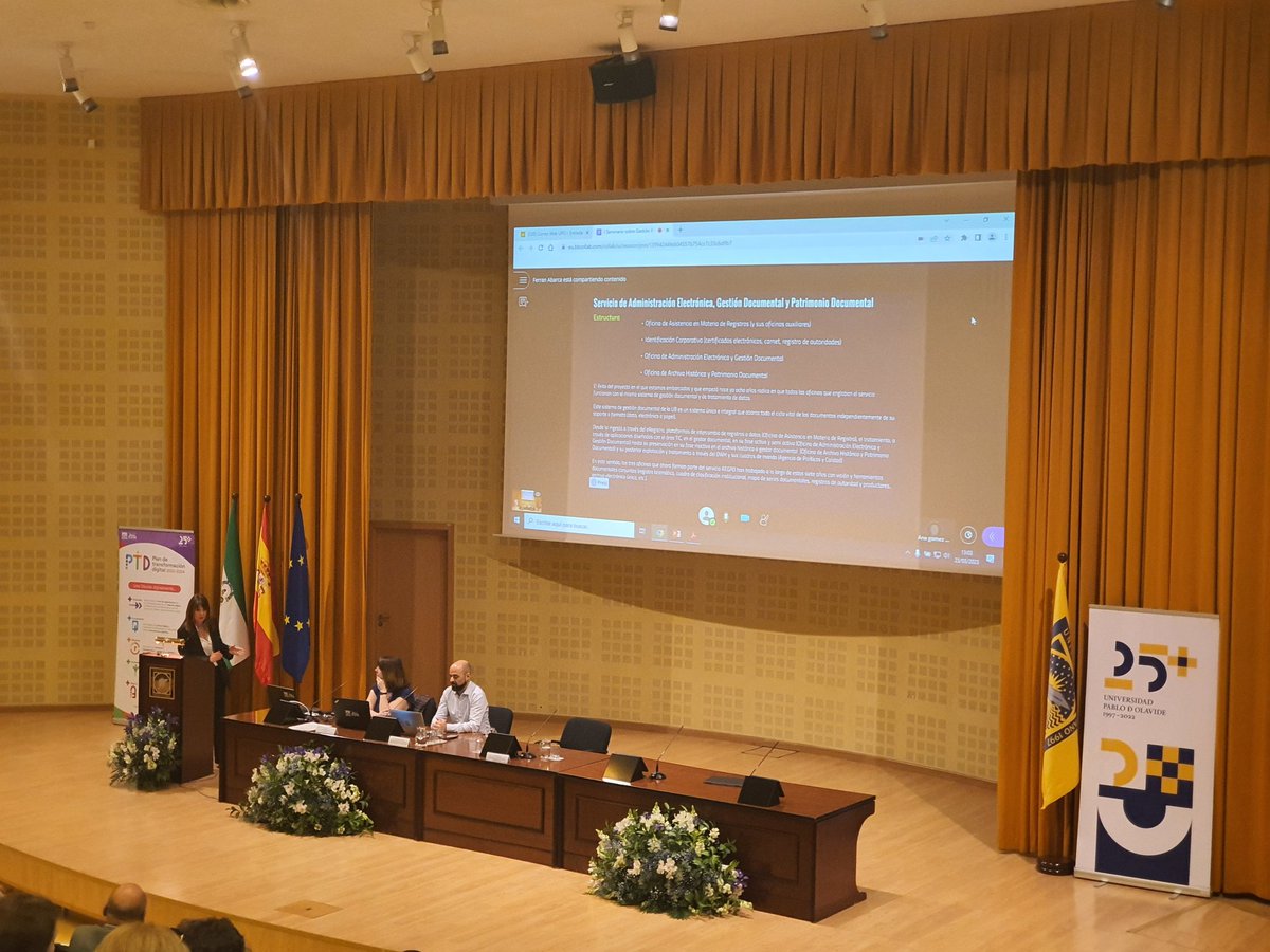 pablodeolavide's tweet photo. Gestión de datos, administración electrónica y gestión documental: Archivar desde el diseño en la @UniBarcelona , intervención de Pilar Romera
Jefa del Servicio de Administración Electrónica, Gestión Documental y Patrimonio Documental de la
Universitat de Barcelona
#GESTUNI2023 https://t.co/avvYfKyYp0