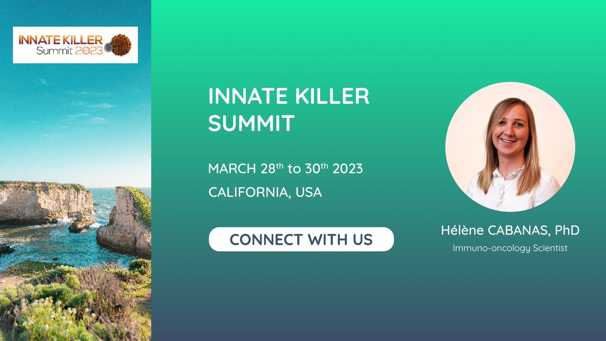 TreeFrog Therapeutics (@treefrogtx) on Twitter photo <a href="/treefrogtx/">TreeFrog Therapeutics</a> will be in #California next week ! Immuno-oncology Scientist Hélène CABANAS will attend the #InnateKillerSummit 2023, from March 28th to 30th.
Do not hesitate to connect with her!
#celltherapyforall <a href="/treefrogtx/">TreeFrog Therapeutics</a> will be in #California next week ! Immuno-oncology Scientist Hélène CABANAS will attend the #InnateKillerSummit 2023, from March 28th to 30th.
Do not hesitate to connect with her!
#celltherapyforall