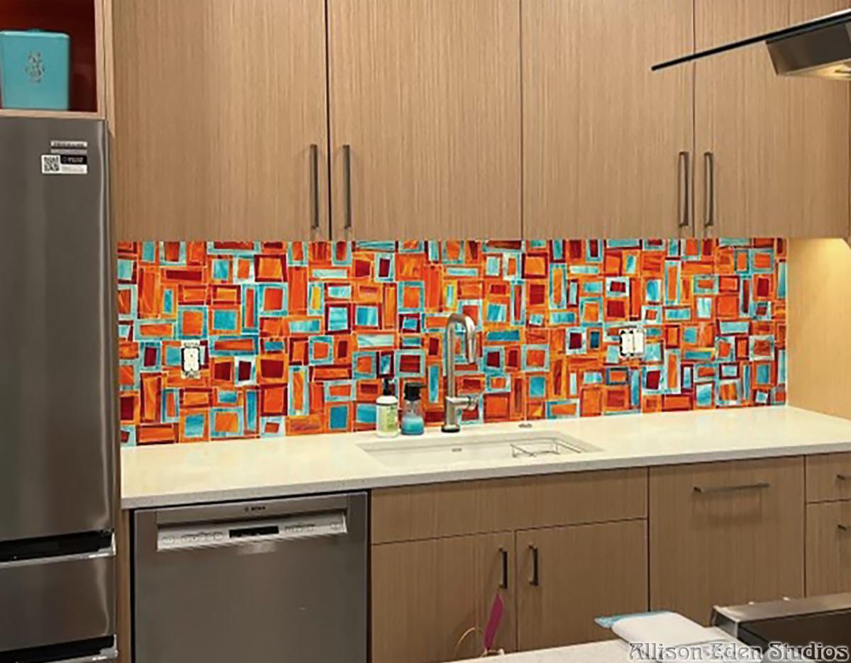 AllisonEdenArt's tweet photo. Why custom hand made ? I’ve made dozens of #kitchen projects in our innovative Tiki Blocks #mosaic #tile pattern over many years and no two #backsplashes are exactly alike- each #project is a unique, original, work of art tailored specifically for that client’s design project. https://t.co/9mtfzX1upE