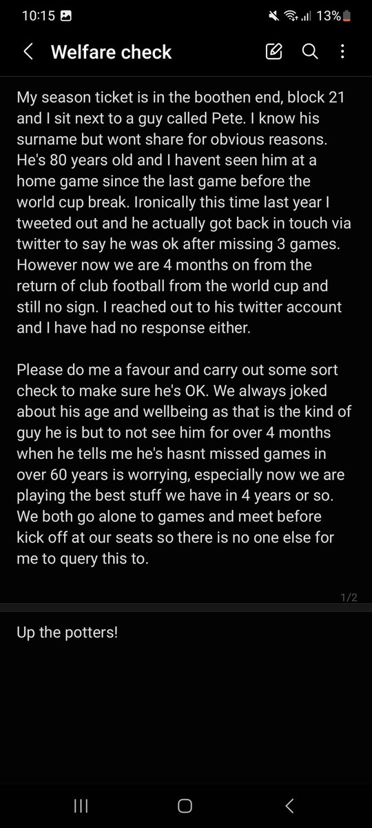 L7Mullen's tweet photo. To @stokecity 

Please read the below. Stoke fans feel free to share! #SCFC #StokeCity https://t.co/L39AcWSzrY