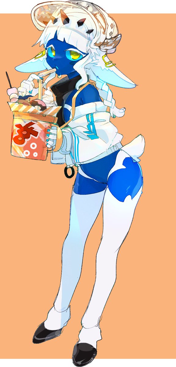 「#三億アカウントの中から私を発掘してください 青OCちゃんを宣伝 」|茶丸九のイラスト