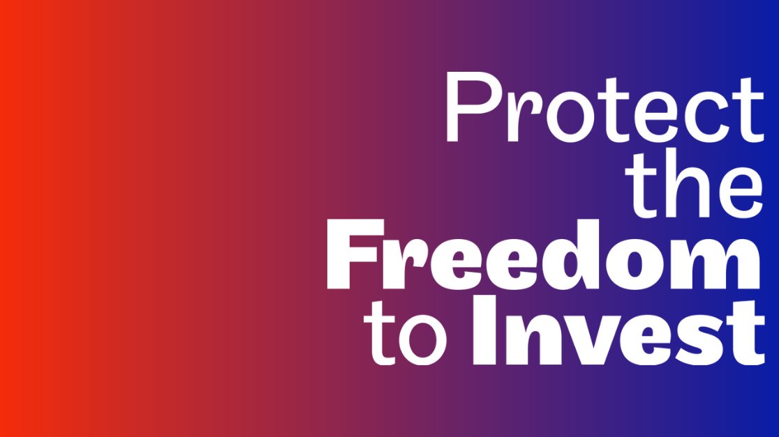 Hundreds of investors and businesses call on U.S. policymakers to protect the #FreedomToInvest responsibly because climate risk is financial risk. 

Read the statement at freedomtoinvest.org