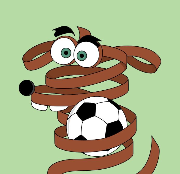 R0llDoogs's tweet photo. "Roll-Dog Soccer" 🐶⚽️
#NFT #NFTART #NFTCommunity https://t.co/MG1lE063pw