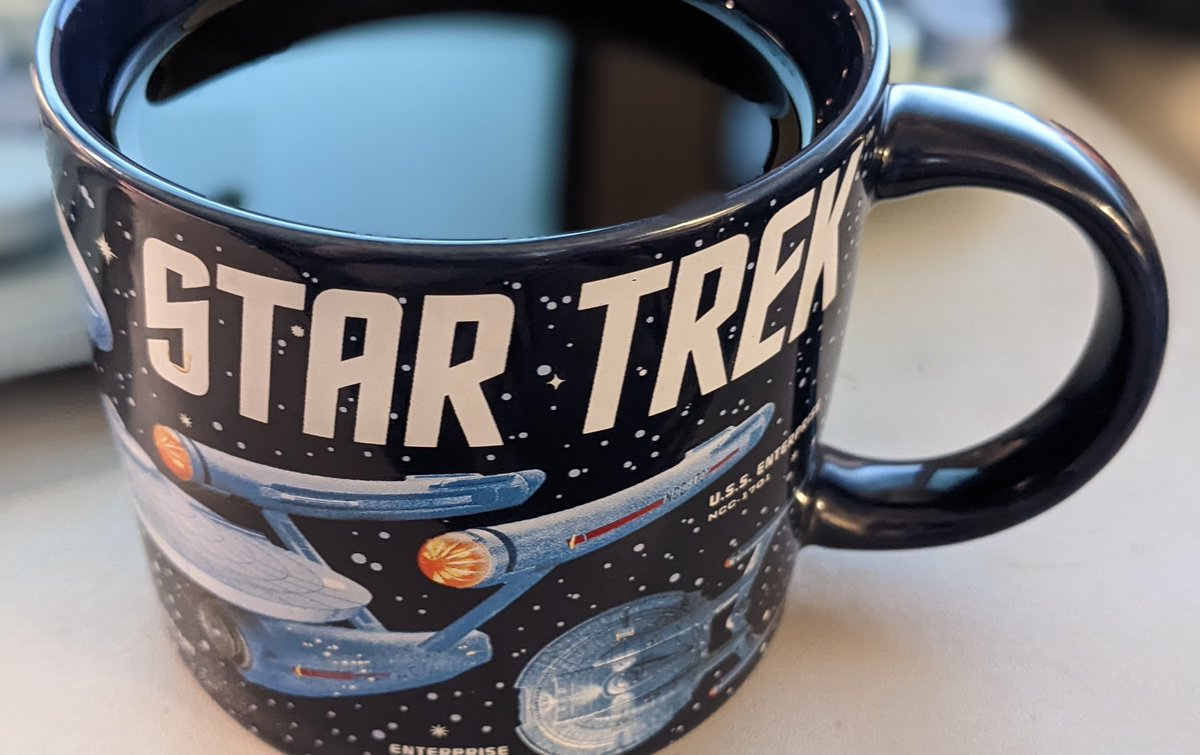 Starting the work day with 3 cups already under my belt  bc <a href="/TerryMatalas/">Terry Matalas</a> has delivered Star Trek story worth getting up super early to watch every week. I seriously go to sleep on Wed. nights like a kid on Christmas Eve.
Loving #StartrekPicardSeason3