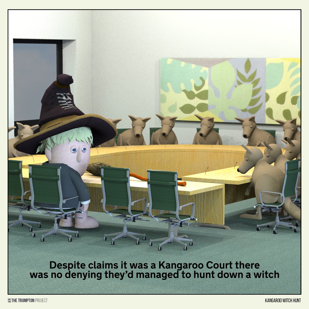 Trump_ton's tweet photo. Despite claims it was a Kangaroo Court there was no denying they’d managed to hunt down a witch
#PartyGateInquiry https://t.co/HrZ1HRyTIV
