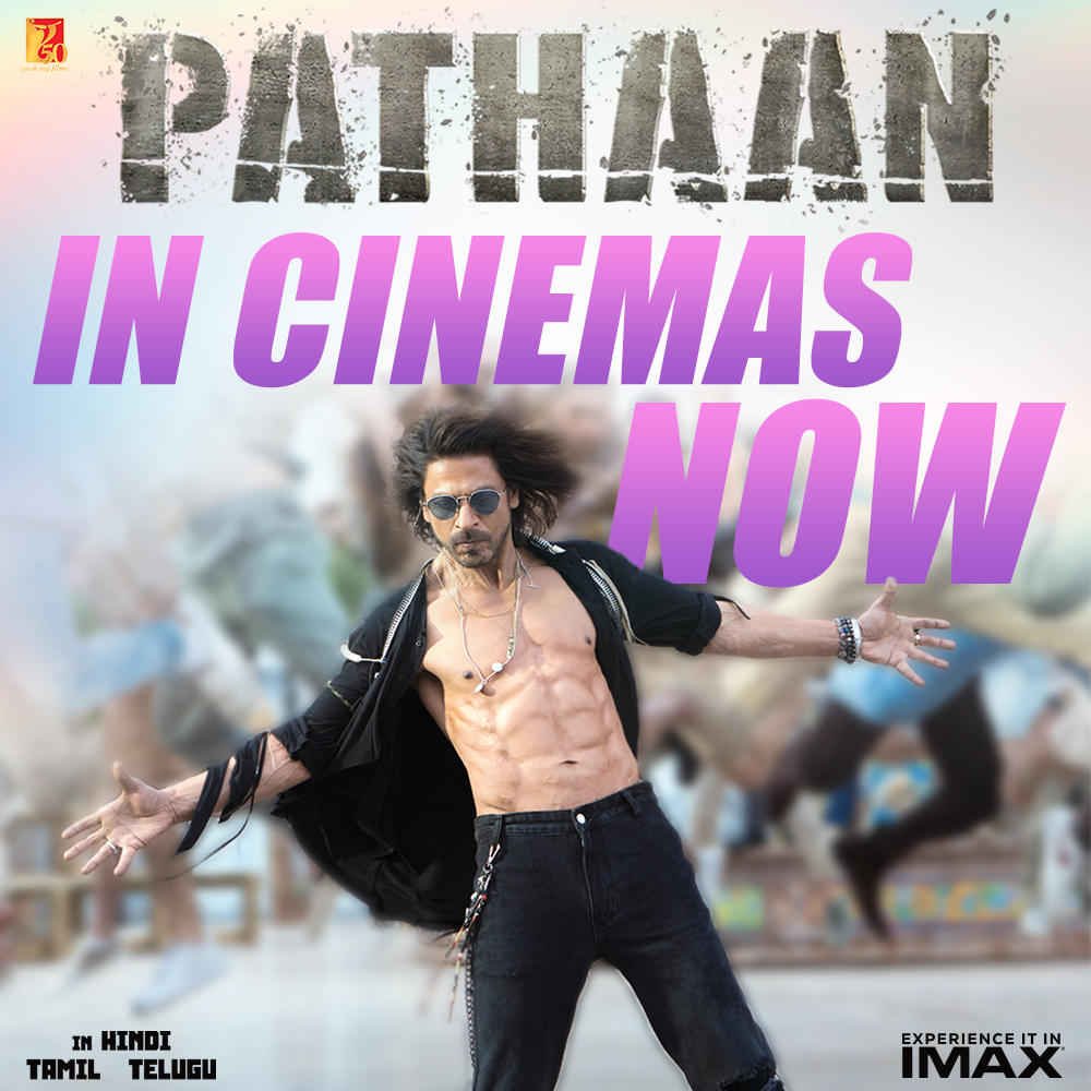 UNSTOPPABLE is the word! 🙌 
Book your tickets now - bookmy.show/Pathaan | m.paytm.me/pathaan 

Celebrate #Pathaan with #YRF50 only at a big screen near you, in Hindi, Tamil and Telugu.