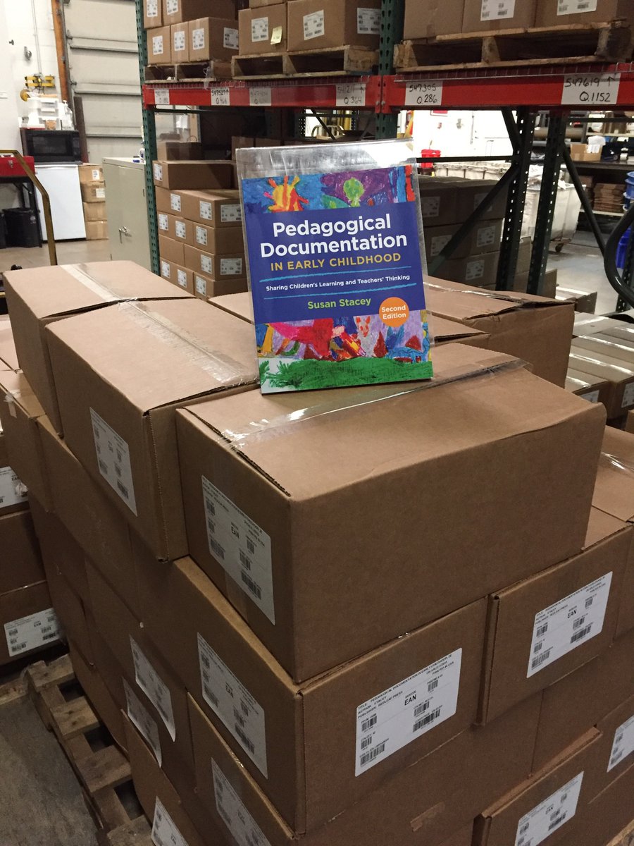 So exited to hear that my 2nd. edition of Pedagogical Documentation has arrived at the Redleaf warehouse and is ready for shipping! Yay!!