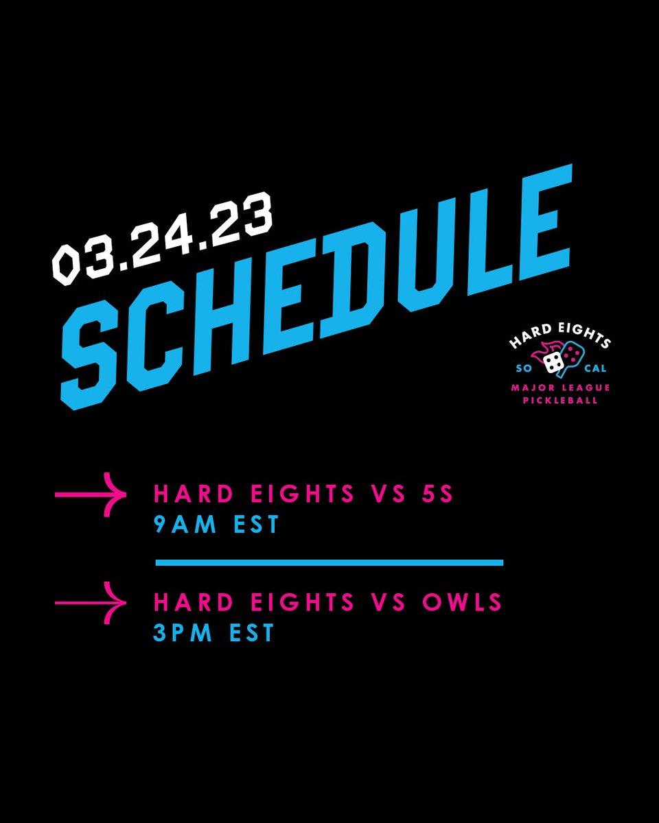HardEightsMLP's tweet photo. Here's what's happening tomorrow π
Watch us play our first two rounds of group stage live on the @majorleaguepb YouTube channel.
#MajorLeaguePB #HardEights https://t.co/dYjnaFBFvv