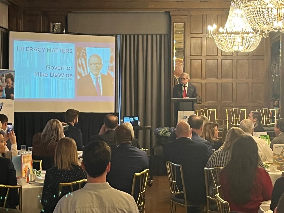 Ohio Excels (@ohioexcels) on Twitter photo .<a href="/GovMikeDeWine/">Governor Mike DeWine</a> sharing his executive budget proposals that prioritize literacy, including $64 million to help schools purchase curricula aligned with the science of reading. .<a href="/GovMikeDeWine/">Governor Mike DeWine</a> sharing his executive budget proposals that prioritize literacy, including $64 million to help schools purchase curricula aligned with the science of reading.