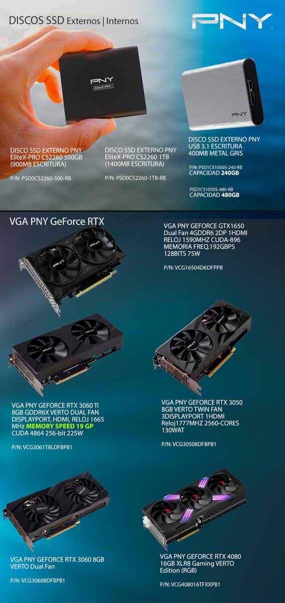 Desymancom's tweet photo. PNY SSD Y VGA en Desyman https://t.co/sXjwiCxhbt https://t.co/pjTuGejt93
