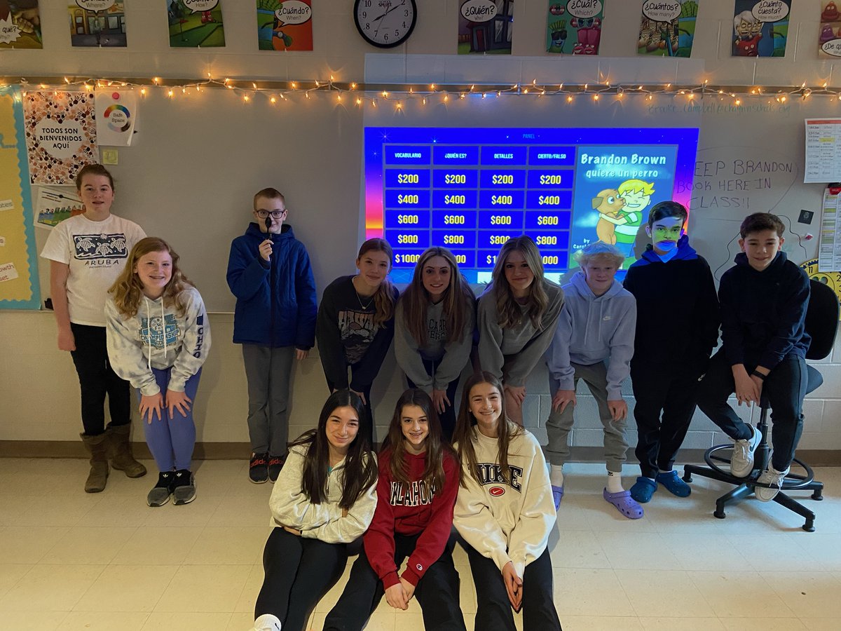 Our 7th grade Spanish students loved reading their first novel in Spanish, Brandon Brown quiere un perro. The amount of language they've acquired through reading is quite impressive!! <a href="/CarolGaab/">Carol Gaab</a> &amp; <a href="/FluencyMatters/">Fluency Matters</a> we love your stories!