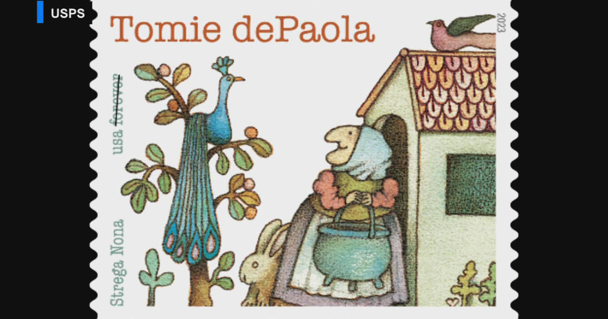 PWKidsBookshelf's tweet photo. Stamp Honoring 'Strega Nona' Author Tomie dePaola Gets Release Date | @CBSNews https://t.co/TXn87k4z3U https://t.co/RZlJ3ozStC