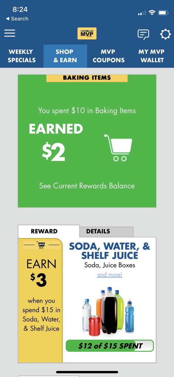 AngelaFlenner's tweet photo. @Paul_Bowers They have an app! And it has sweet Shop &amp; Earn coupons. Looking forward to finding out how creepily accurate my data is since I use all the tech I can get (in exchange for free “shelf juice”, obviously) https://t.co/r9LsfwPmlR