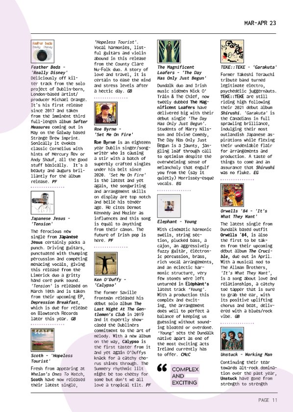 theGOOdublin's tweet photo. SINGLES! 
@eaton_ger @Binmen___ @daireheffernan @NixerMusic @ulrikaspacek @velouriasdublin @Feather_Beds @jesus_japanese @roebyrnemusic @KenOduffy @weareelephants_ @teketekeband @Orwells84 @unstuckIE @MikeStevens72 @plasticensemble @christiancohle @TheLauraMulcahy @wearebadhands https://t.co/xiZtFaQwkq