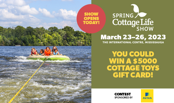 cottagelife's tweet photo. The #SpringCottageLifeShow opens today at noon! Show attendees will have the opportunity to enter to win a $5000 Cottage Toys gift card or one of five $1000 gift cards. There's still time to get tickets! https://t.co/kwfuKtMwTP https://t.co/bzI4iFvuF7