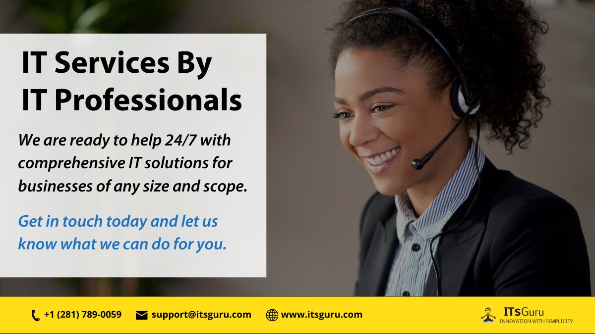 itsguruco's tweet photo. Get the right IT services for your business - find it professionals to help you succeed today!
#itservices #itprofessionals #successmindset #itsupport #itsguru https://t.co/ekJHLDTzN4
