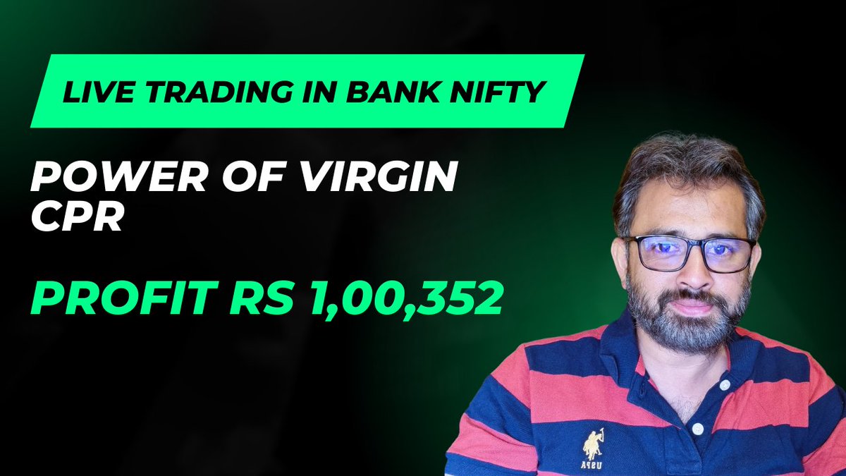 aquariantrader's tweet photo. Live Trading in Bank Nifty - Power of virgin CPR - Profit Rs 1,00,352 https://t.co/los3j7Mhh2 via @YouTube https://t.co/FPIodFYB2X
