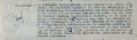 @ISA_Universidad @FlavioGarciand1 @minint_cuba 5/10 Sin ceder a las amenazas fue finalmente fue expulsado; se le desconoció su titulación de nivel medio superior por el @CubaMES y le confiscaron su obra, una clara violación de sus #DerechosCulturales y #DerechoDeAutor .