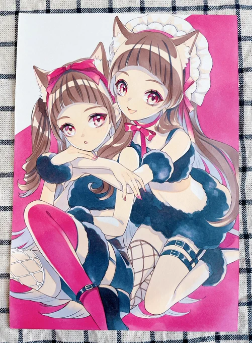 日曜日のメルメリィに持ってく原画はこの3つにしました!#メルメリィマーケット 