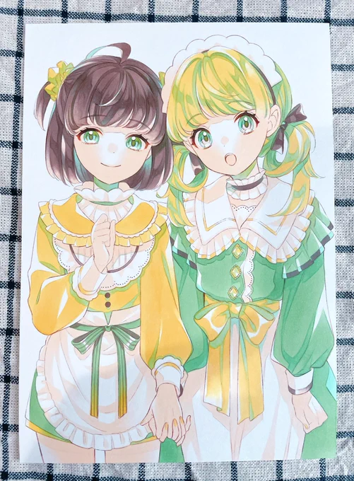 日曜日のメルメリィに持ってく原画はこの3つにしました!#メルメリィマーケット 