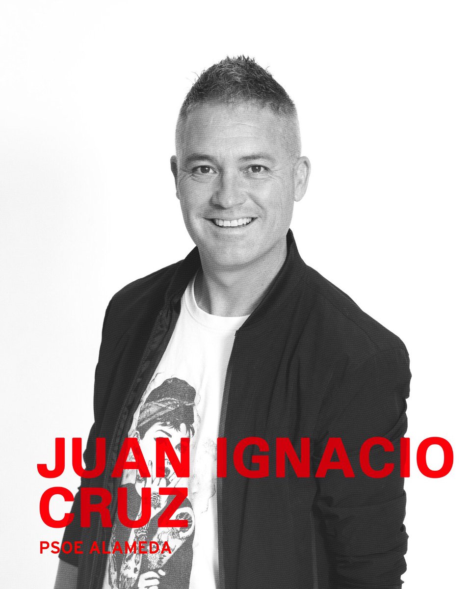 PSOEALAMEDA's tweet photo. Juan Ignacio Cruz. N°7.

Profesional de la Hostelería. Artista. https://t.co/vnqaKRyOtf