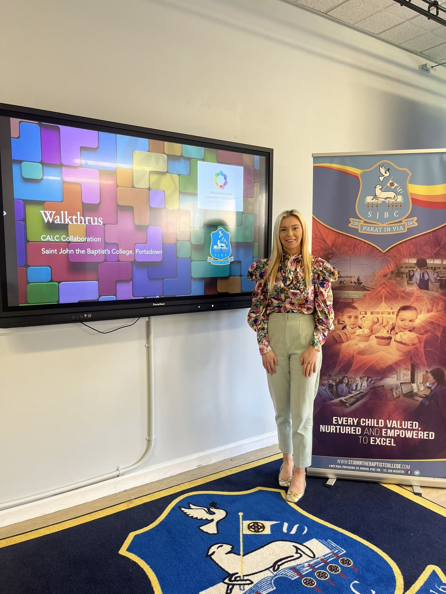 Today we welcomed teachers from Clounagh Junior High School and Killicomaine Junior High School as part of our collaboration with the CALC. Miss Barker led us through a presentation on Walkthrus and it was a great opportunity to share ideas with each other. <a href="/Ed_Authority/">Education Authority</a>