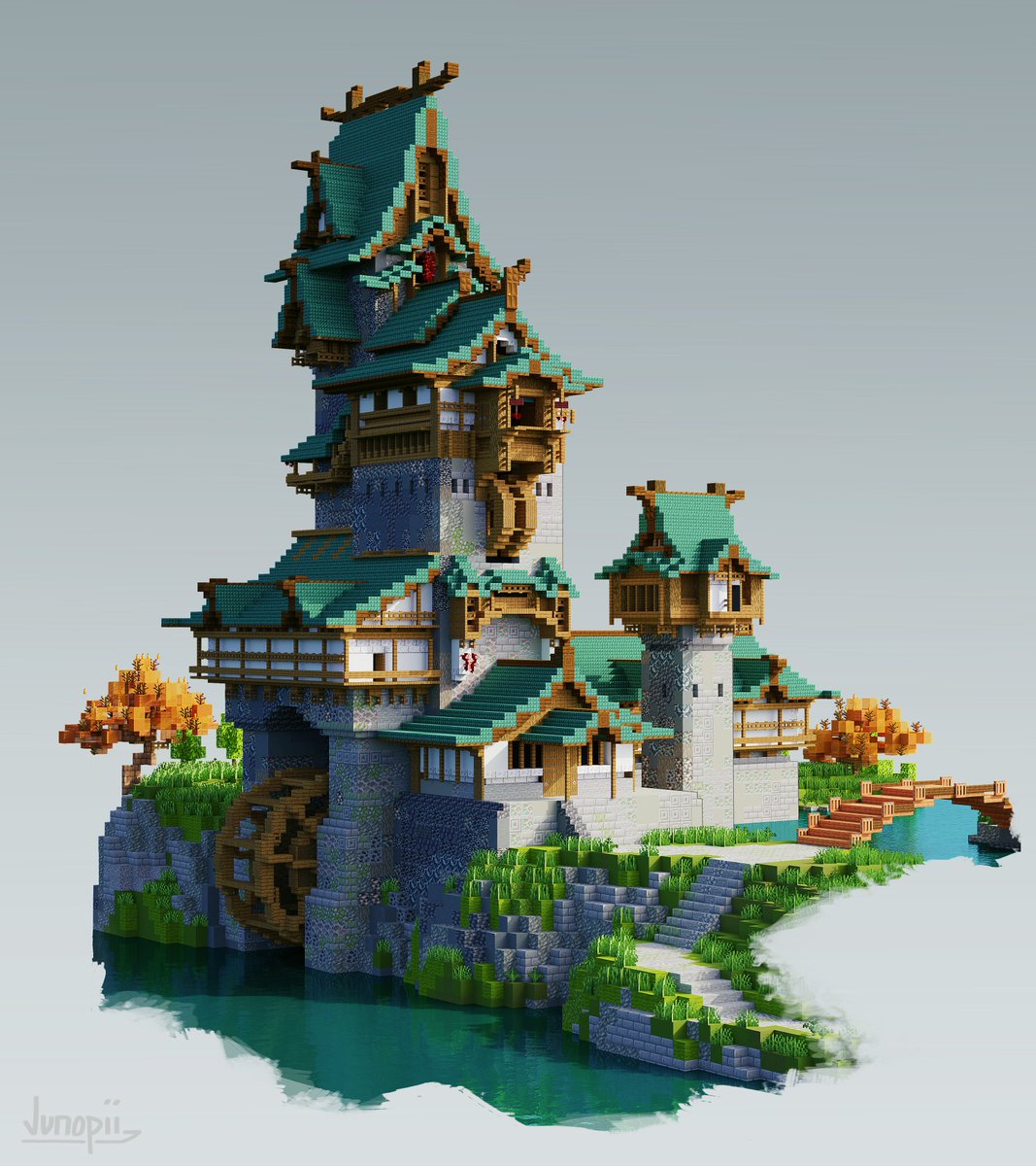 Junopii_'s tweet image. Trying out a new style of render :)
Based on a reference by SY-37
#minecraftbuilds  #minecraft建築コミュ #minecraft #minecraftart