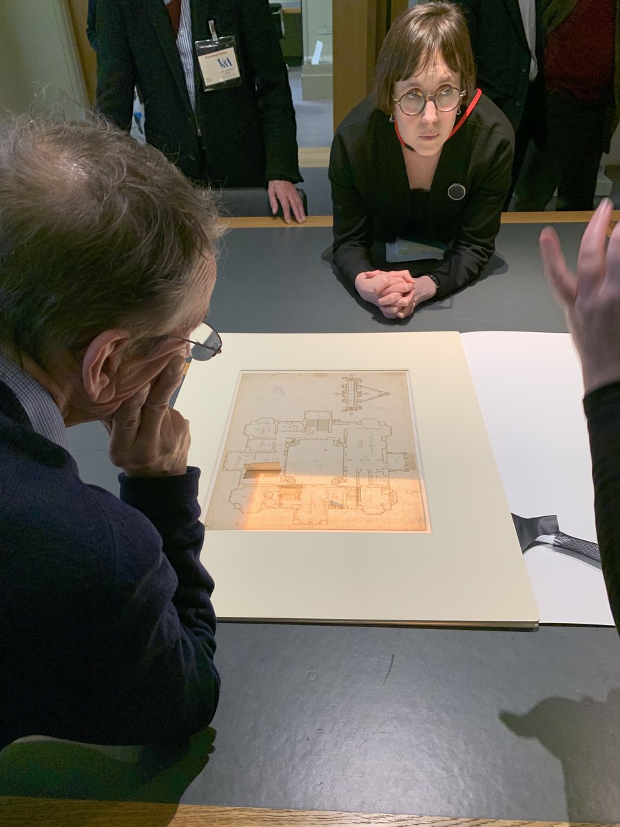 Excellent study-day co-organised with @HorsfallTurner @V_and_A bringing together @SoaneMuseum Thorpe/@RIBA Jones/Smythsons drawings for the first time! @ new edition of @UniKent @KentArch Thorpe and Olivia’s of Smythsons. Many thanks to the experts and to @SoaneMuseum @V_and_A
