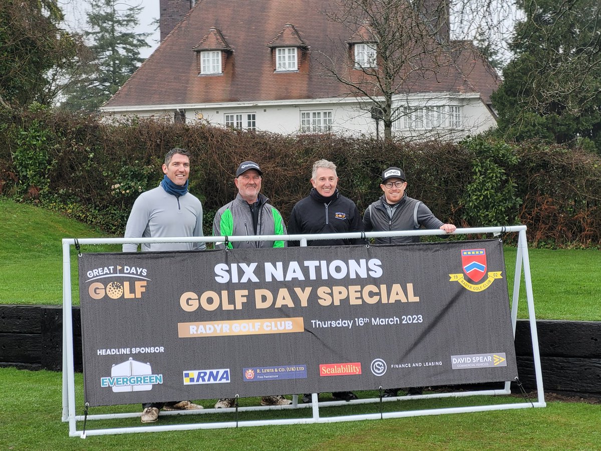 Another <a href="/greatdaysgolf/">Great Days Golf</a> with Welsh Rugby Legends <a href="/JiffyRugby/">Jonathan Davies OBE</a> and James Hook <a href="/radyrgolf/">Radyr Golf Club</a>