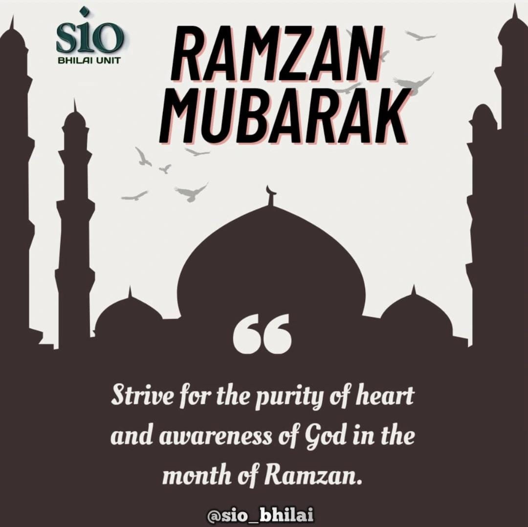 SIOBhilai's tweet photo. Wishing you a blessed Ramadan Kareem,  that will inspire you with courage and strength, may Allah Subhanahu wa ta’ala accept all your Halal prayers.

𝗦𝗶𝗼 𝗕𝗵𝗶𝗹𝗮𝗶

#sioindia #ramzanspecial #ramzan #ramzanmubarak🌙 https://t.co/fRsneQEWUb
