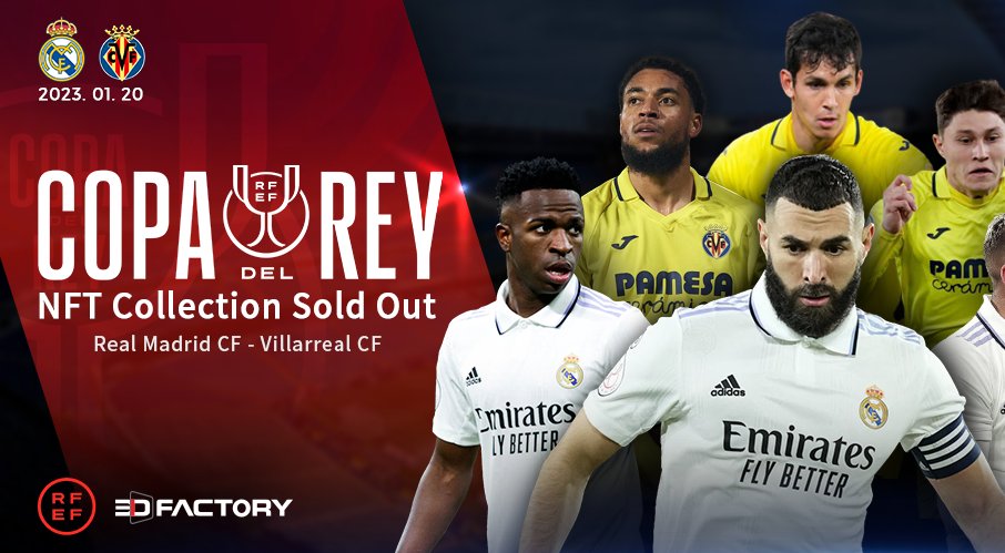 🏆 ¡Segunda ronda de los 𝐍𝐅𝐓 de la #CopaDelRey!

📥 Estás a tiempo de tener un momento histórico de esta competición en NFT

🙌🏽La primera ronda fue todo un éxito 

ℹ️ bit.ly/NFTCopa

#LaCopaMola