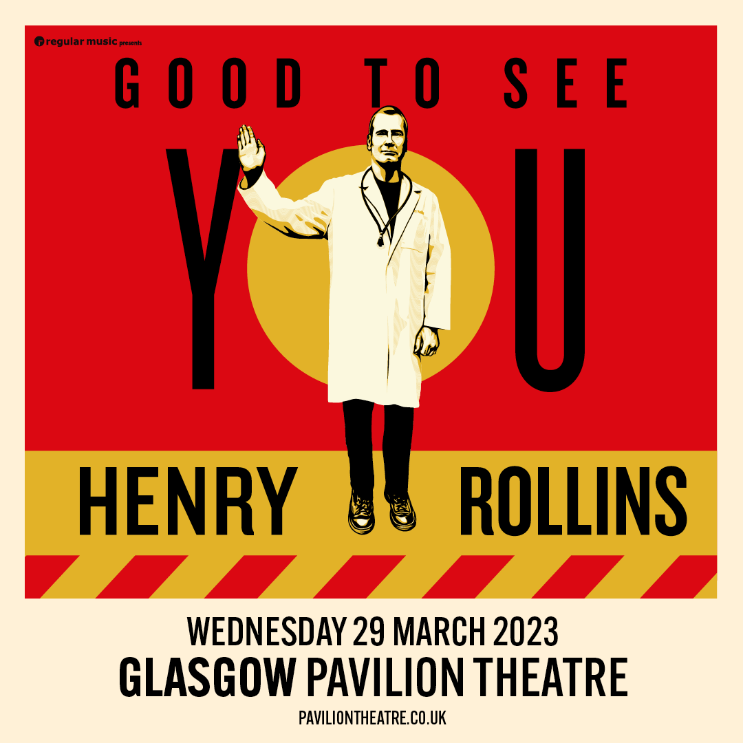 .<a href="/henryrollins/">henryrollins</a> is BACK for the first time in 20 years on Wednesday 29th March!! 

Henry will faithfully recount the events of his life in the brief pre-COVID period since the last tour. It's been an interesting time to say the least and he's got some great stories to tell.