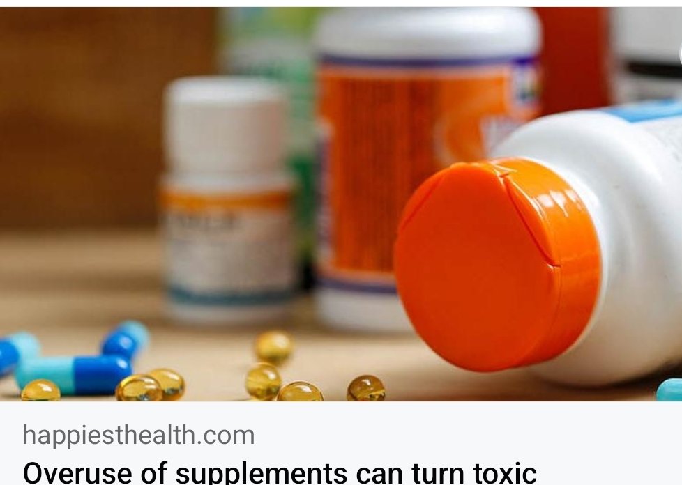 Taking #multivitamins, mineral #supplements beyond the intended duration can lead to supplement #toxicity. Read this story @swathyriyer & I wrote.
Click 👇 happiesthealth.com/articles/gener…

#overuse #vitamins #multivitaminsupplement #vitaminDsupplement #CalciumSupplement #zinktoxicity