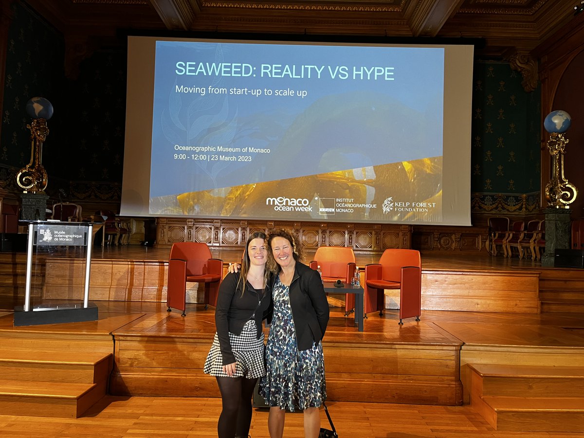 Very glad to attend the Monaco ocean meeting today on seaweed 'reality vs. hype' with @CatrionaHurd @FPA2 @OceanoMonaco @LovLabo @ChocTeamLov