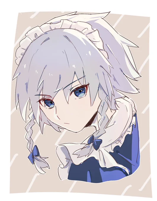 「何よ?」 #東方Project #十六夜咲夜 