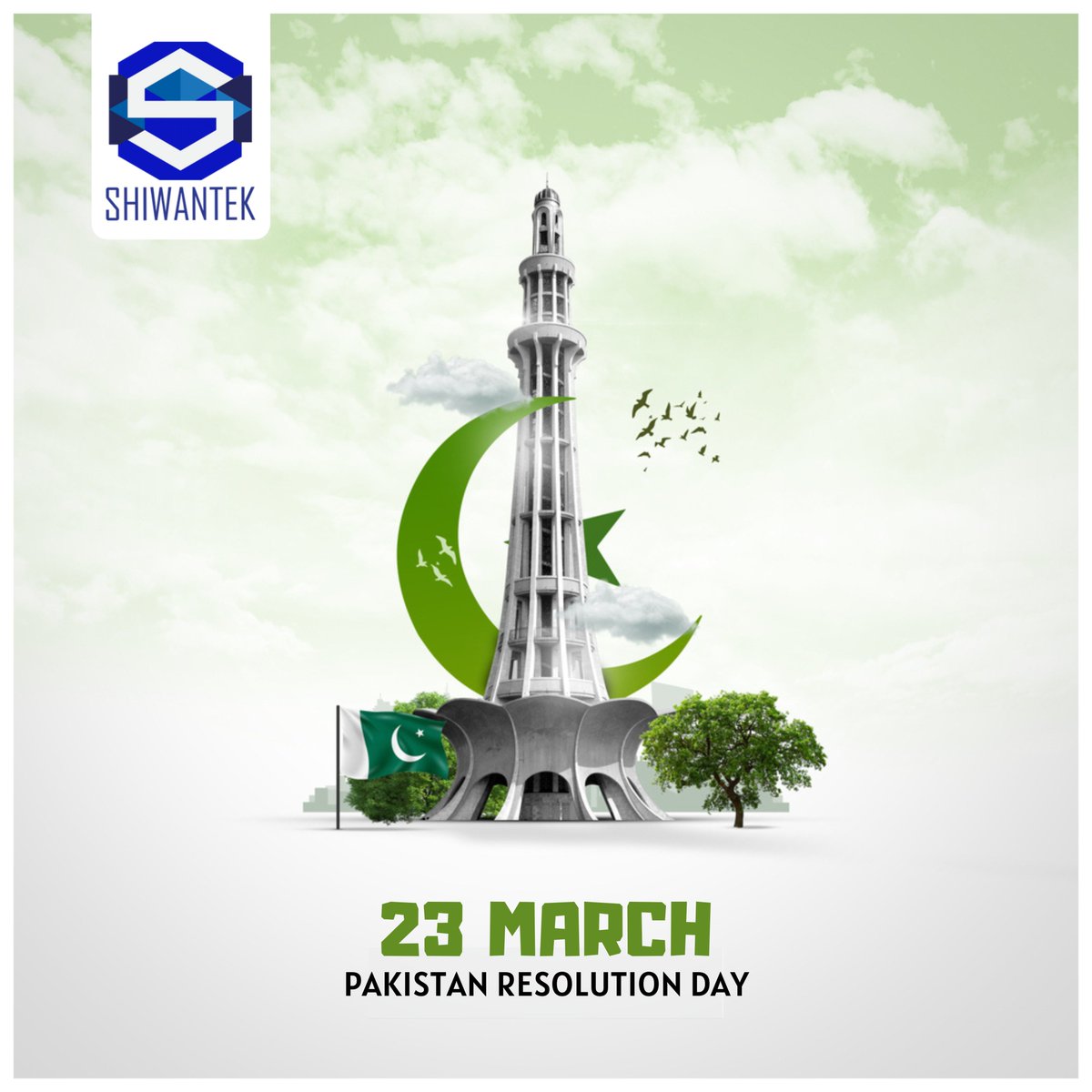shiwantek's tweet photo. Marching towards a brighter future, as we commemorate the historic day of Pakistan Resolution! 🇵🇰

#shiwantek #23march #pakistan #resolutionday https://t.co/433dmQ2NE5