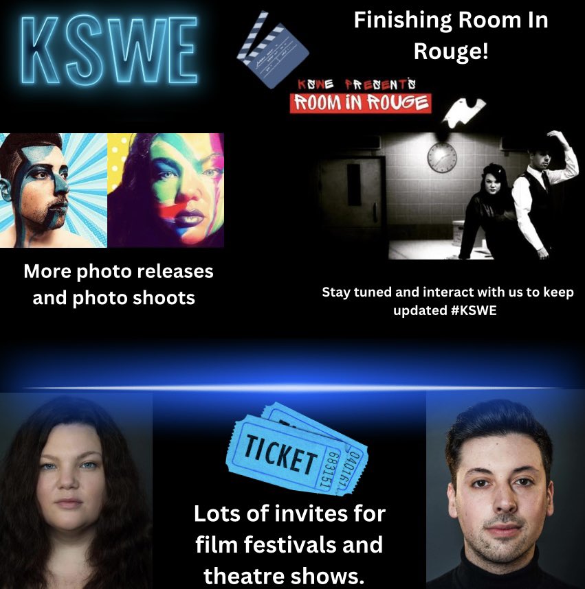 kyra1987's tweet photo. Thursday - We are still revealing in the success of last week! excited for this one coming!
More shoots and photo releases, completion of our new film!
Lots of theatre and film festivals coming up and it’s going to be an amazing week.
@kyra1987 @ActingSean #KSWE https://t.co/HsJezdtdqw