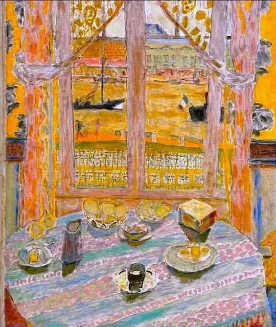 #pierrebonnard What a beautiful view out your window over breakfast. The colors make me happy. What about you?

#artistoftheweek #frenchpainters #postimpressionist #france #ıloveart #arteducation ##parisfrance #paris #outthewindow #breakfast