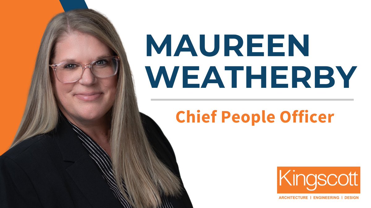 Kingscott_AE's tweet photo. #Kingscott is thrilled to introduce Maureen Weatherby as our Chief People Officer. This newly created position will serve on the executive leadership team and oversee human resources (HR) strategy and initiatives. 

Read the full release on our website: https://t.co/HAjpid4z9b https://t.co/EtzhWrhPS8
